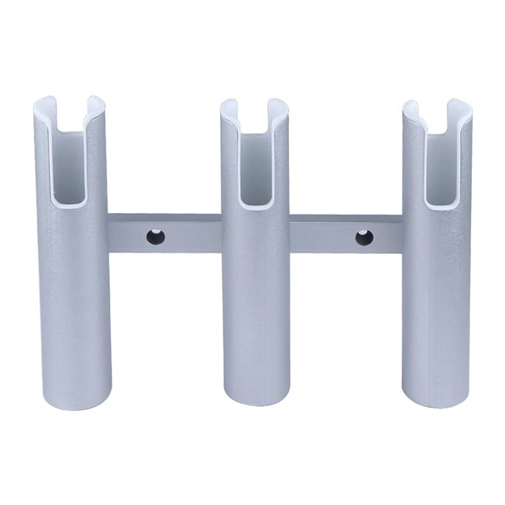 Aluminium 3 Tubes Linked Fishing Rod Holder
